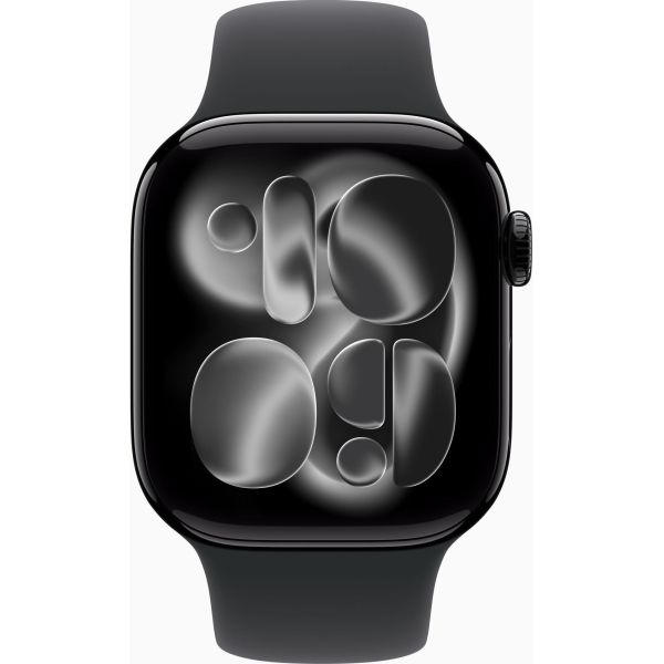 Apple Watch Series 11 GPS + Cellular 42mm Jet Black Alu. Case w. Black S. Band - M/L (MF854) фото №2