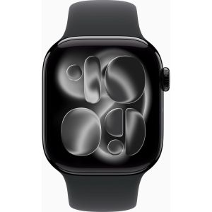 Apple Watch Series 11 GPS + Cellular 42mm Jet Black Alu. Case w. Black S. Band - S/M (MF834)