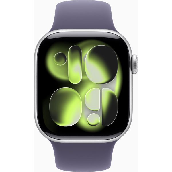 Apple Watch Series 11 GPS 42mm Silver Alu. Case w. Purple Fog S. Band - M/L (MEU74) фото №2