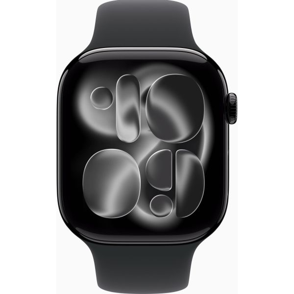Apple Watch Series 11 GPS 46mm Jet Black Alu. Case w. Black S. Band - S/M (MEUW4) фото №2