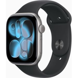 Apple Watch Series 11 GPS 46mm Space Grey Alu. Case w. Black S. Band - M/L (MEV44)