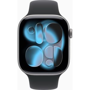 Apple Watch Series 11 GPS 46mm Space Grey Alu. Case w. Black S. Band - M/L (MEV44)