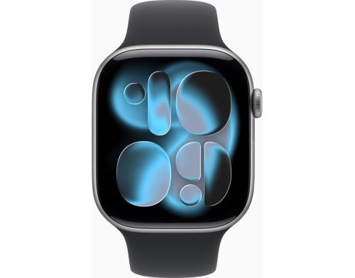 Apple Watch Series 11 GPS 46mm Space Grey Alu. Case w. Black S. Band - M/L (MEV44) фото №2