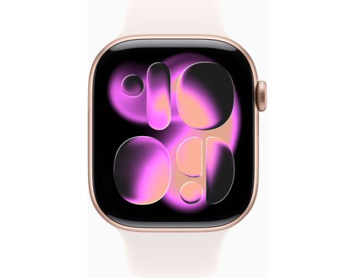 Apple Watch Series 11 GPS 46mm Rose Gold Alu. Case w. Light Blush S. Band - M/L (MEV74) фото №2