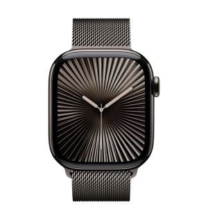 Apple Watch Series 11 GPS + Cellular 46mm Slate Tit. Case w. Slate Milanese Loop - S/M (MFD34)