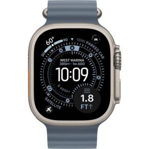 Apple Watch Ultra 3 GPS + Cellular 49mm Natural Tit. Case w. Anchor Blue Ocean Band (MEWH4)
