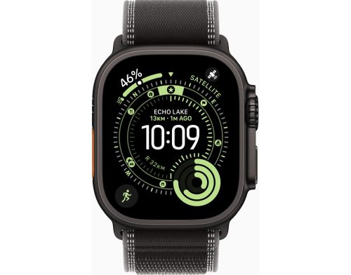 Apple Watch Ultra 3 GPS + Cellular 49mm Black Tit. Case w. Black/Charcoal Trail Loop - M/L (MF1H4) фото №2