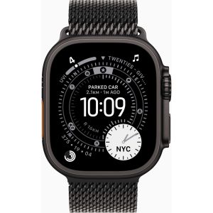 Apple Watch Ultra 3 GPS + Cellular 49mm Black Tit. Case w. Black Tit. Milanese Loop - Medium (MF1Q4)