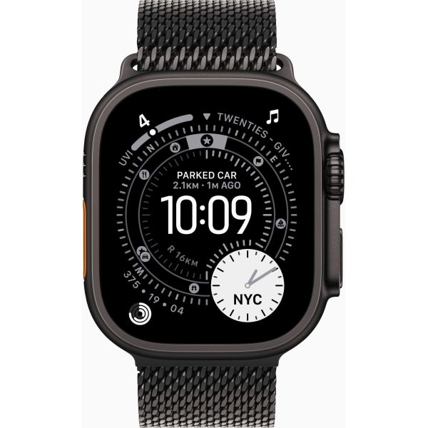 Apple Watch Ultra 3 GPS + Cellular 49mm Black Tit. Case w. Black Tit. Milanese Loop - Medium (MF1Q4) фото №2