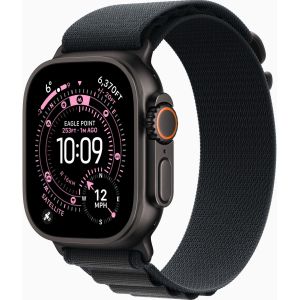 Apple Watch Ultra 3 GPS + Cellular 49mm Black Tit. Case w. Black Alpine Loop - Medium (MF0V4)
