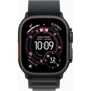 Apple Watch Ultra 3 GPS + Cellular 49mm Black Tit. Case w. Black Alpine Loop - Medium (MF0V4)