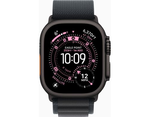 Apple Watch Ultra 3 GPS + Cellular 49mm Black Tit. Case w. Black Alpine Loop - Medium (MF0V4) фото №2