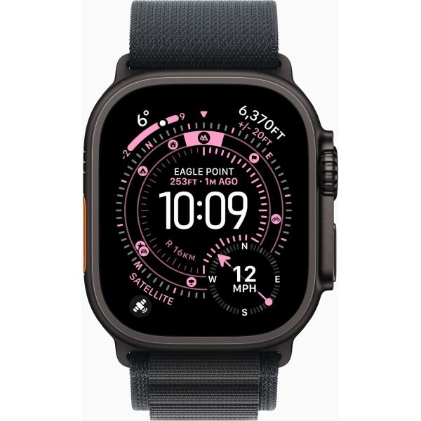 Apple Watch Ultra 3 GPS + Cellular 49mm Black Tit. Case w. Black Alpine Loop - Medium (MF0V4) фото №2