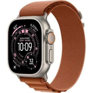Apple Watch Ultra 3 GPS + Cellular 49mm Natural Tit. Case w. Terra Cotta A. Loop - Large (MF1V4+MFTD4)