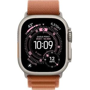 Apple Watch Ultra 3 GPS + Cellular 49mm Natural Tit. Case w. Terra Cotta A. Loop - Large (MF1V4+MFTD4)