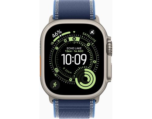 Apple Watch Ultra 3 GPS + Cellular 49mm Natural Tit. Case w. Blue/Bright Blue Trail Loop - M/L (MEWU4) фото №2