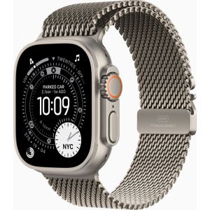 Apple Watch Ultra 3 GPS + Cellular 49mm Natural Tit. Case w. Natural Tit. Milanese Loop - Large (MF0E4)