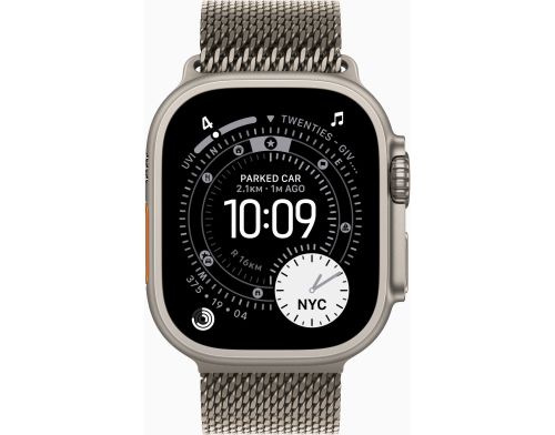 Apple Watch Ultra 3 GPS + Cellular 49mm Natural Tit. Case w. Natural Tit. Milanese Loop - Large (MF0E4) фото №2