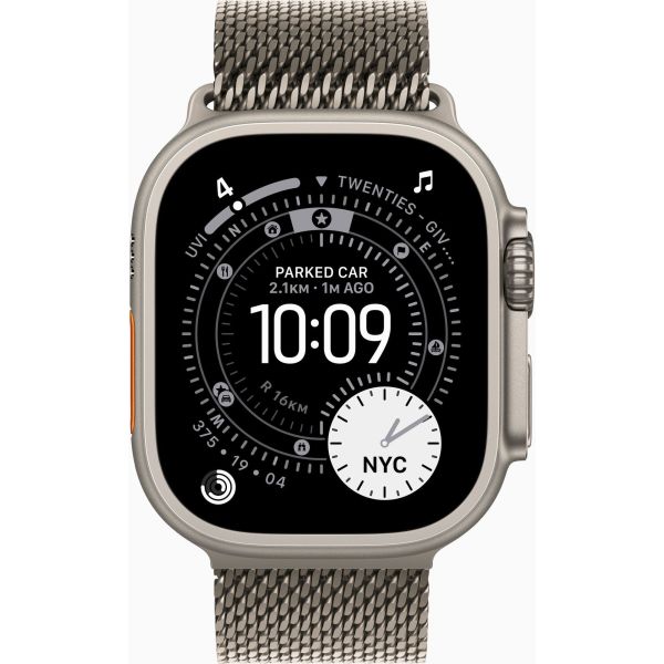 Apple Watch Ultra 3 GPS + Cellular 49mm Natural Tit. Case w. Natural Tit. Milanese Loop - Large (MF0E4) фото №2