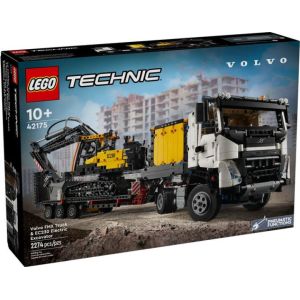 Авто-конструктор LEGO Technic Грузовик Volvo FMX и электрический экскаватор EC230 (42175)