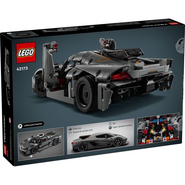 Авто-конструктор LEGO Technic Koenigsegg Jesko Absolut Grey Гиперкар (42173) фото №2