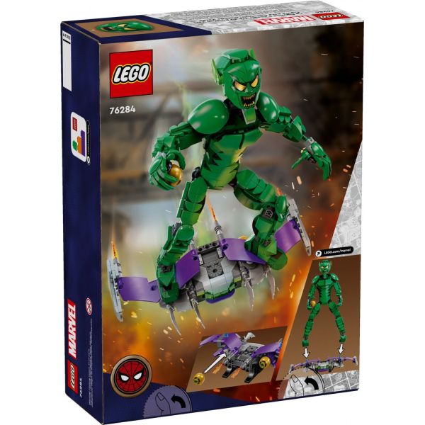 Блочный конструктор LEGO Marvel Фигурка Зеленого гоблина для сборки (76284) фото №4