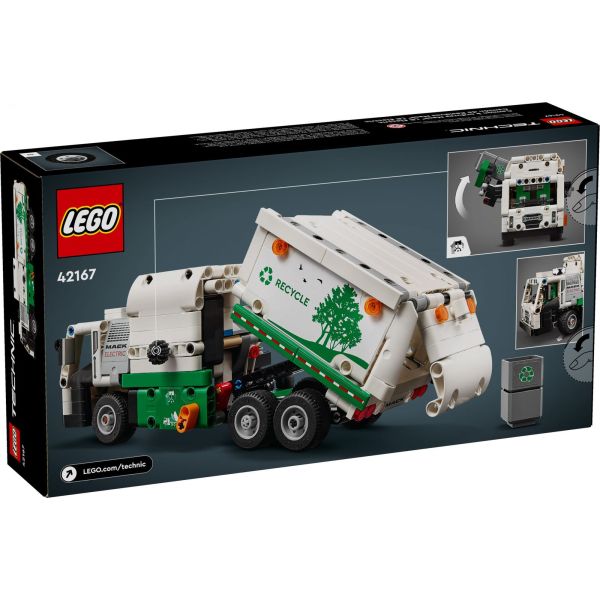 Блочный конструктор LEGO Technic Мусоровоз Mack LR Electric (42167) фото №3