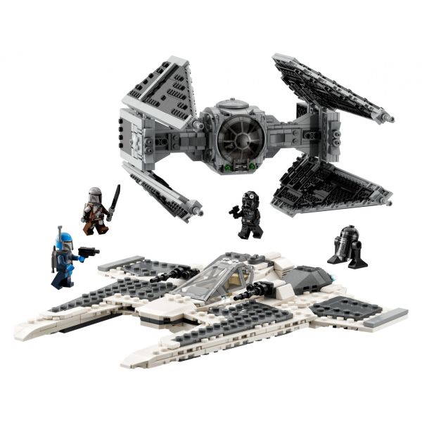 Блочный конструктор LEGO Star Wars Мандалорский истребитель против Перехватчика TIE (75348) фото №2