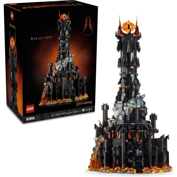 Блочный конструктор LEGO Icons Обладатель колец: Барад-Дур (10333) фото №2