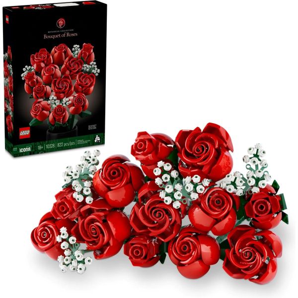 Блочный конструктор LEGO Botanicals Букет роз (10328) фото №2