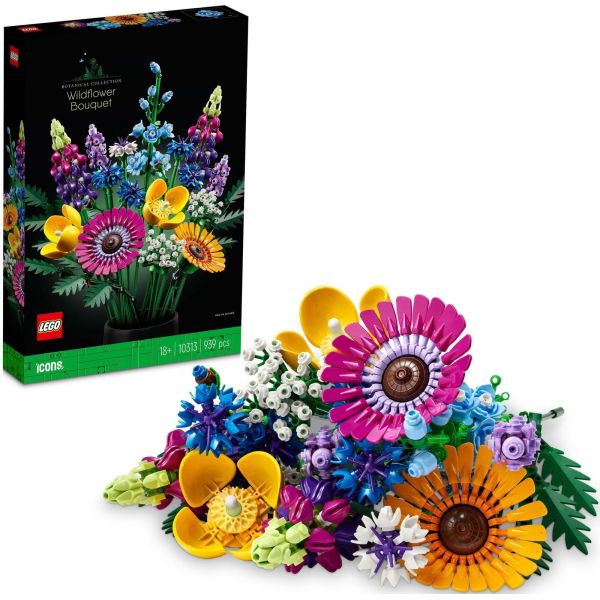 Блочный конструктор LEGO Botanicals Букет полевых цветов (10313) фото №2