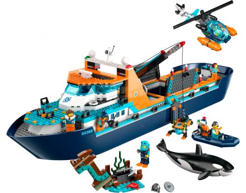 Блочный конструктор LEGO City Арктический исследовательский корабль (60368) фото №2