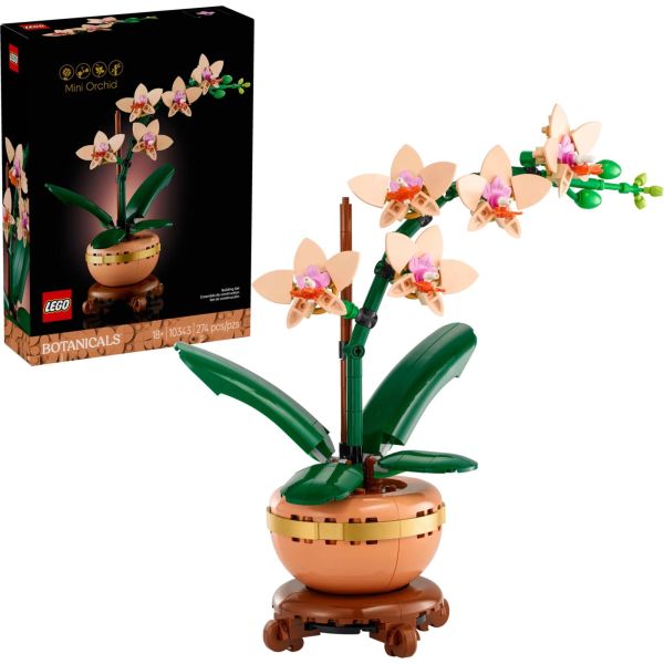 Блочный конструктор LEGO Botanicals Мини орхидея 274 детали (10343) фото №2