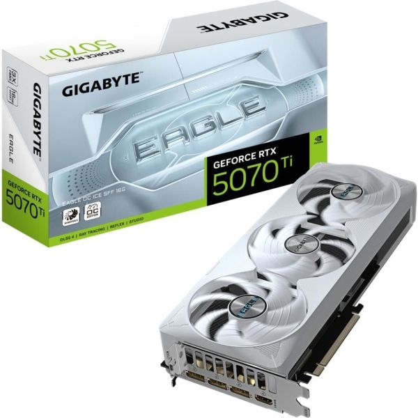 Видеокарта GIGABYTE GeForce RTX 5070 Ti EAGLE OC ICE SFF 16G (GV-N507TEAGLEOC ICE-16GD) фото №7