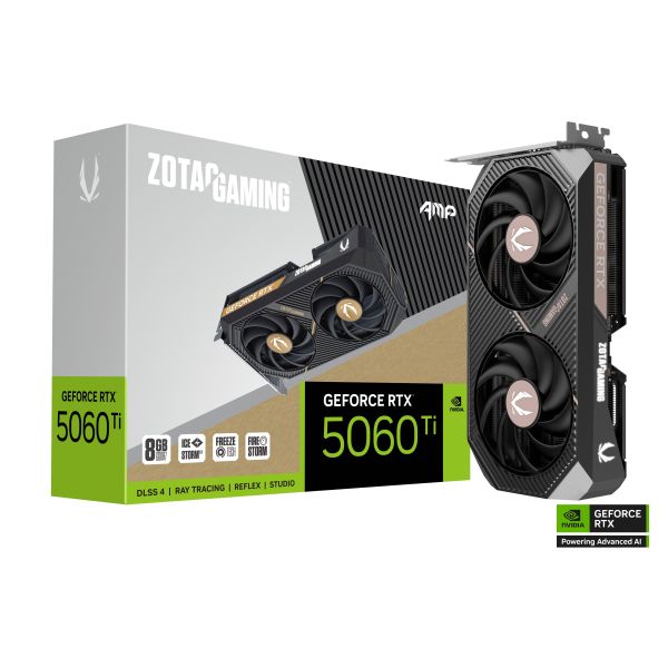 Видеокарта Zotac GeForce RTX 5060 Ti 8GB AMP (ZT-B50610F-10M) фото №2