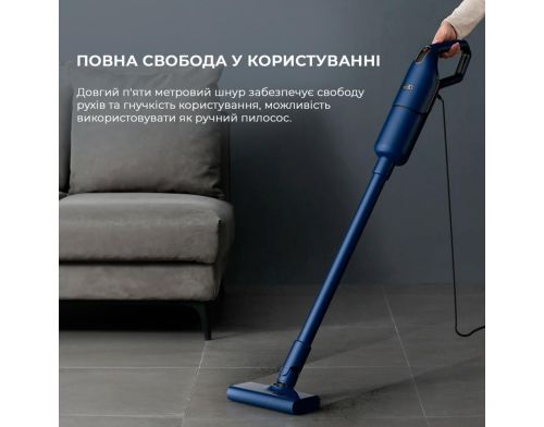 Ручной пылесос  Deerma Corded Stick Vacuum Cleaner Blue (DX1000W) фото №3