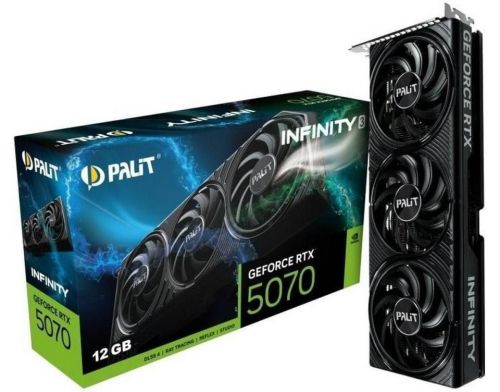 Видеокарта Palit GeForce RTX 5070 Infinity 3 (NE75070019K9-GB2050S) фото №2