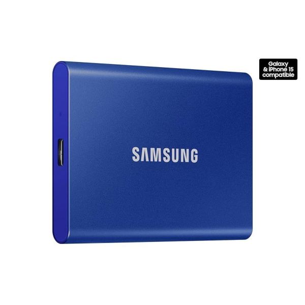 SSD накопитель Samsung T7 2 TB Indigo Blue (MU-PC2T0H/WW) фото №2