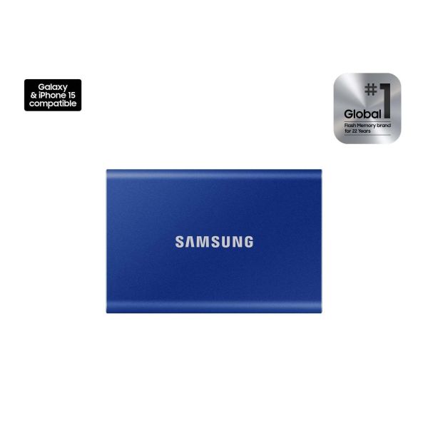 SSD накопитель Samsung T7 2 TB Indigo Blue (MU-PC2T0H/WW) фото №3