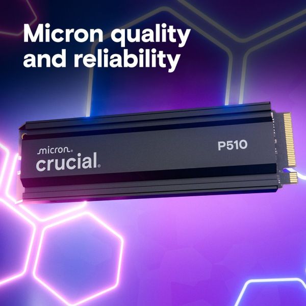 SSD накопитель Crucial P510 1 TB with Heatsink (CT1000P510SSD5) фото №3
