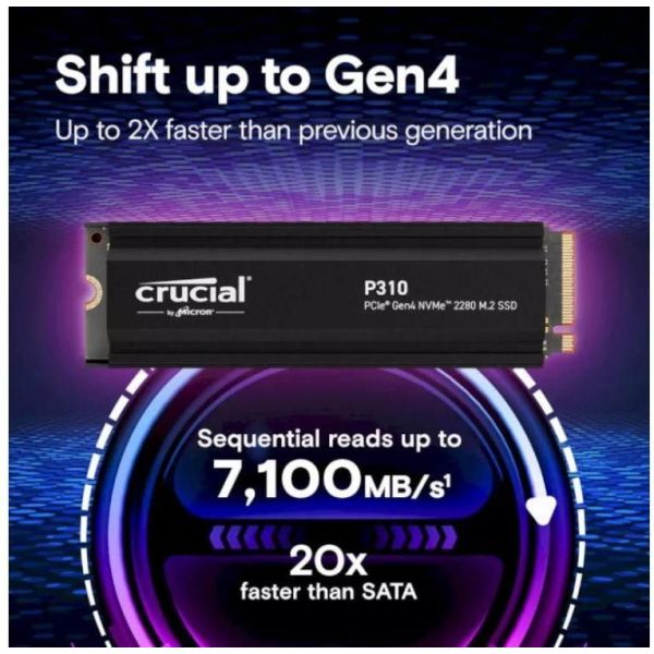 SSD накопитель Crucial P310 2 TB (CT2000P310SSD5) фото №4