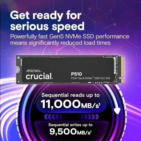 SSD накопитель Crucial P510 1 TB (CT1000P510SSD8) фото №3
