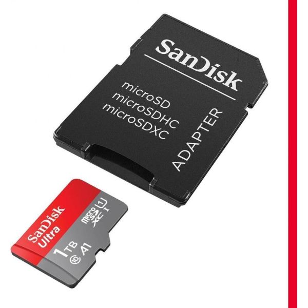 SSD накопитель SanDisk 1 TB microSDXC UHS-I U1 V30 A2 Ultra (SDSQUAC-1T00-GN6MA) фото №3