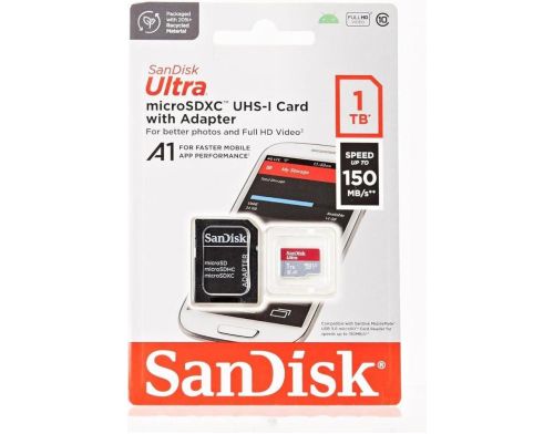 SSD накопитель SanDisk 1 TB microSDXC UHS-I U1 V30 A2 Ultra (SDSQUAC-1T00-GN6MA) фото №4
