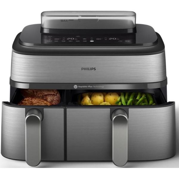 Мультипечь Philips Dual Basket Airfryer 5000 Series NA555/00 фото №2