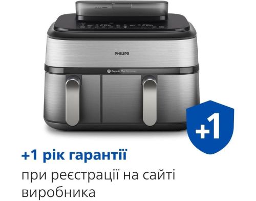 Мультипечь Philips Dual Basket Airfryer 5000 Series NA555/00 фото №3
