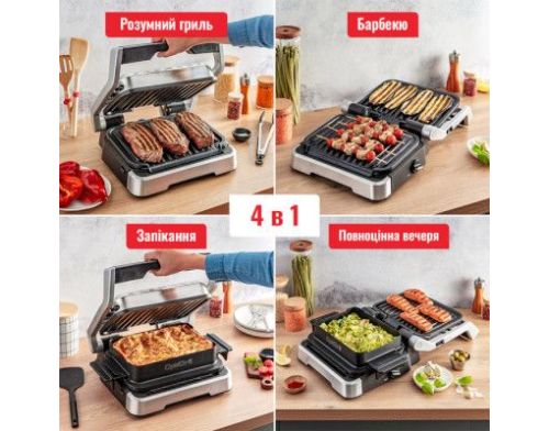 Электрогриль прижимной Tefal OptiGrill 4in1 GC774D30 фото №2