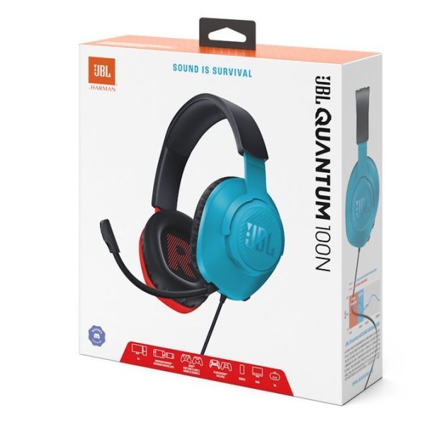 Наушники с микрофоном JBL Quantum 100N Black (JBLQTUM100N) фото №5