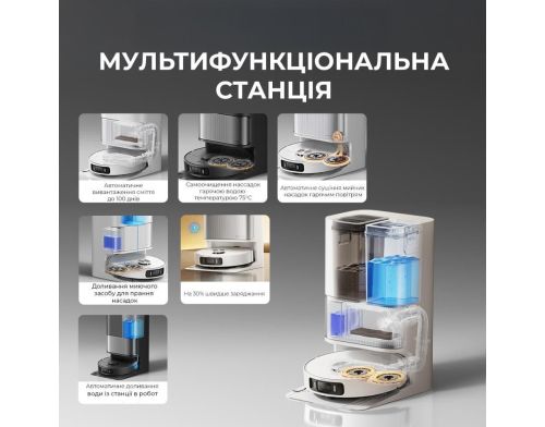 Робот-пылесос с влажной уборкой Dreame L40 Ultra AE Black (RLL77SE-Bl) фото №4