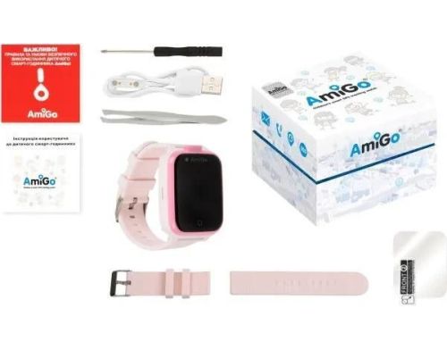 Детские смарт-часы AmiGo GO006 GPS 4G WIFI VIDEOCALL Pink фото №4